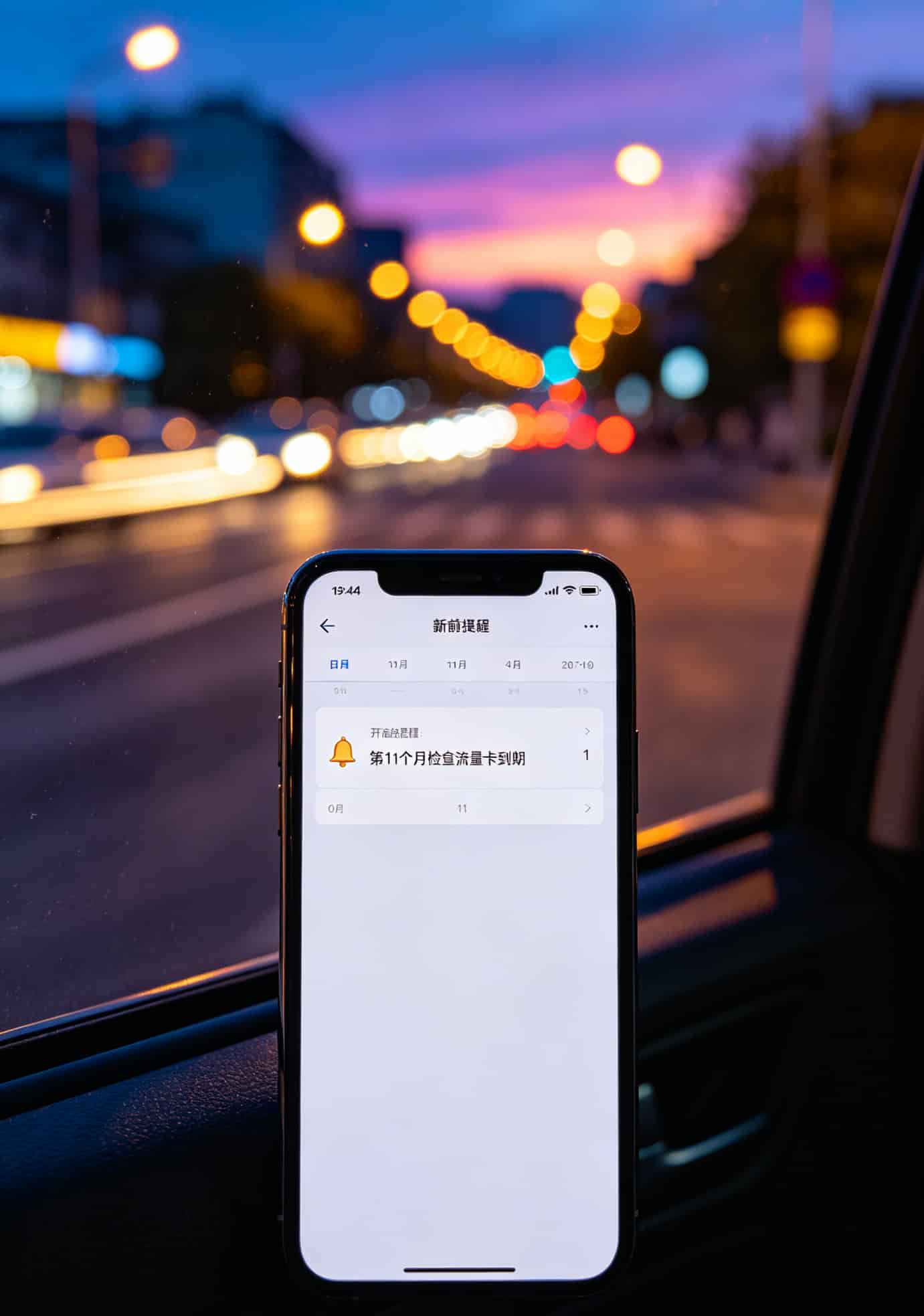 办卡17张亏了3000块,我才搞懂办理什么流量卡最划算(附2026实测避坑) 手机日历提醒截图,写着“第11个月检查流量卡到期”