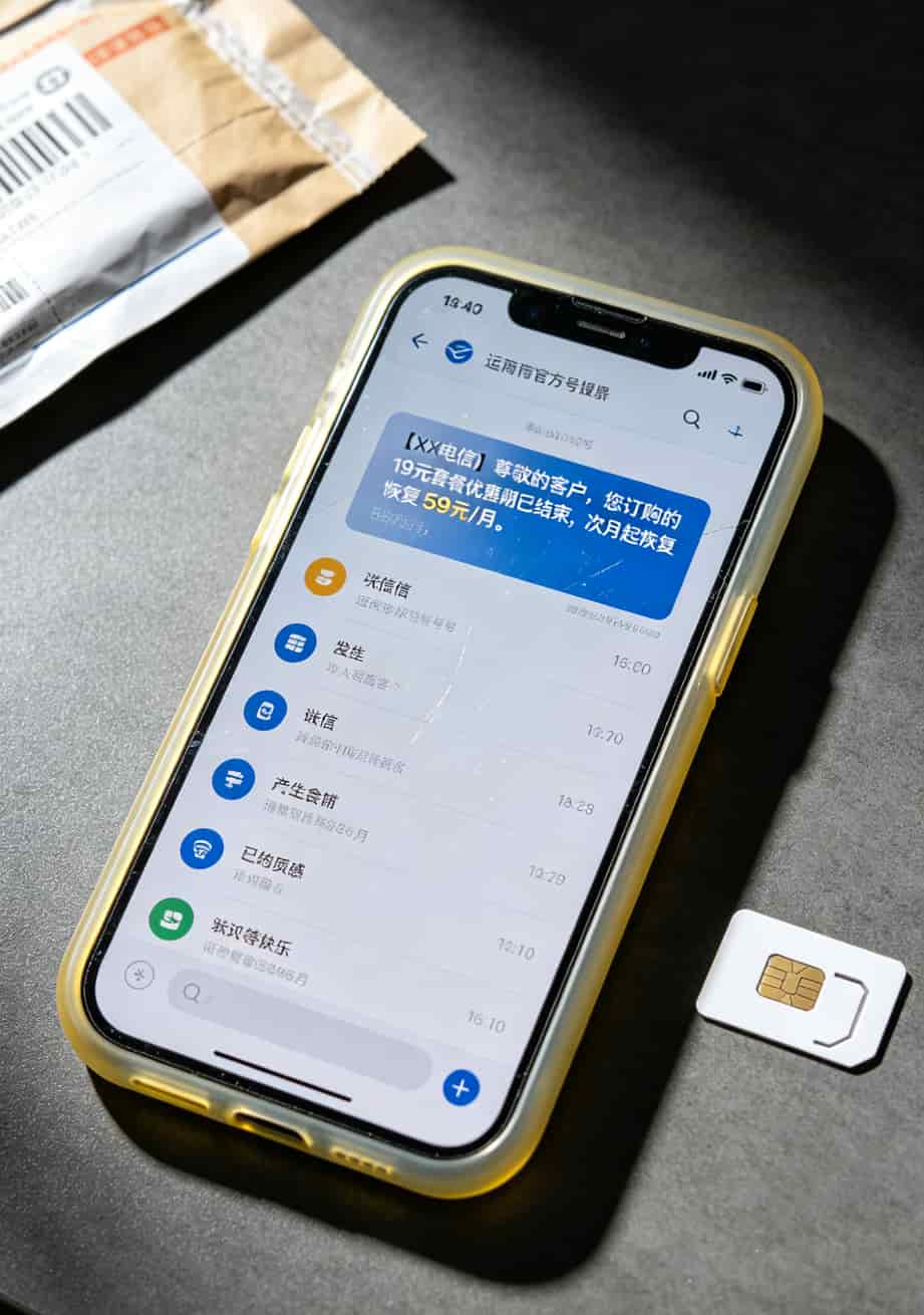 月租19块80G流量,我换了8张卡才找到这张神卡(附避坑指南) 手机短信截图显示流量卡月租从19元涨价到59元的通知