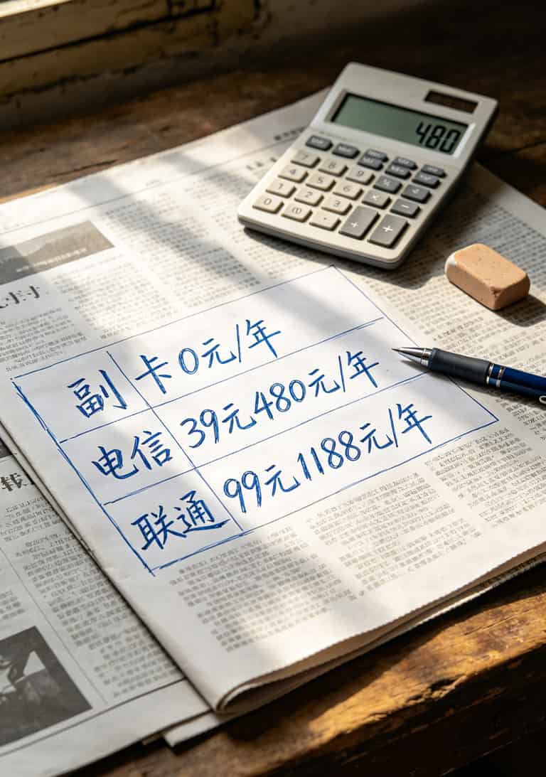 办流量卡要钱吗?农村用华为随身WiFi,这张卡怎么选最省钱 流量套餐年度费用对比表格
