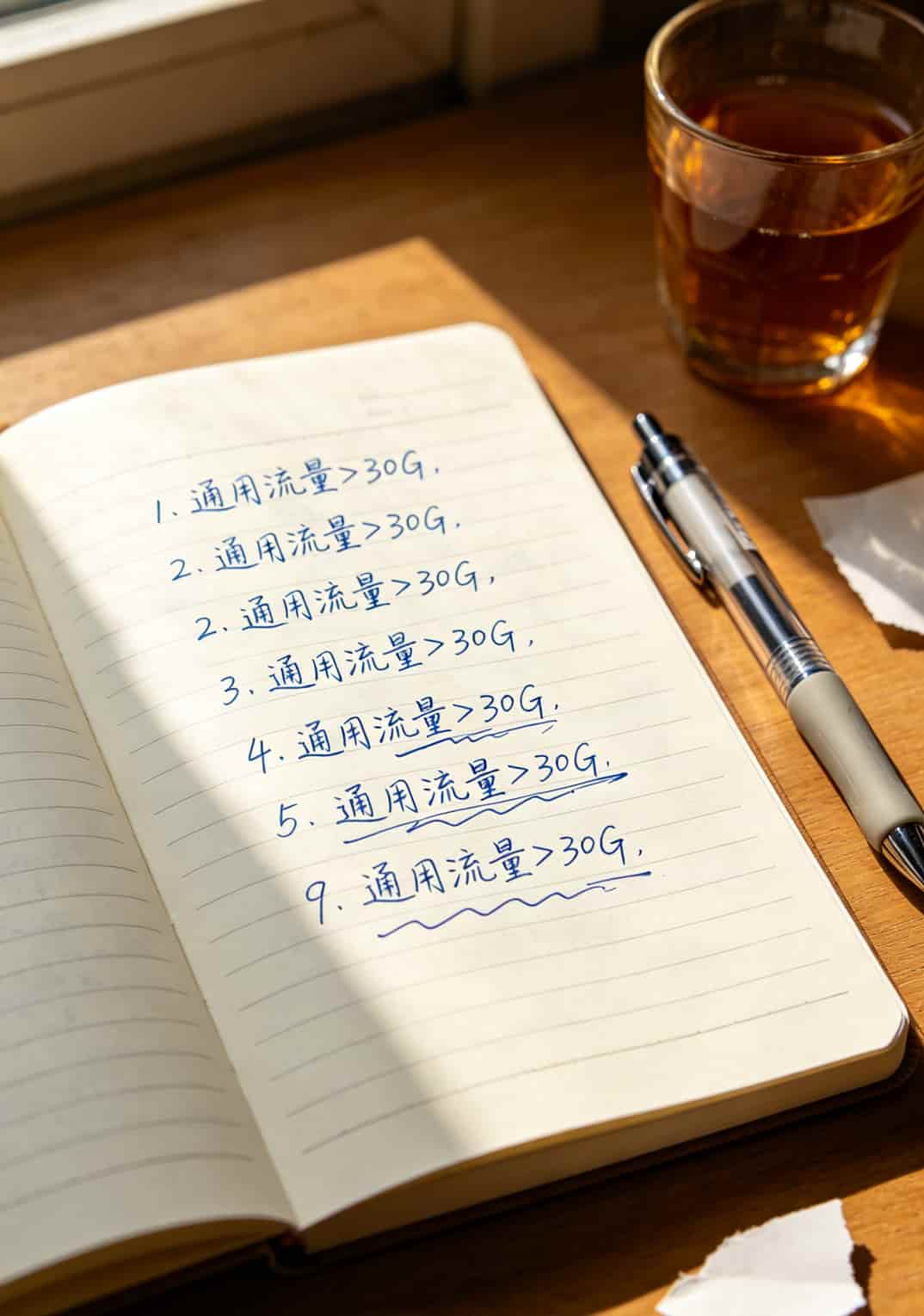 一张29元卡流量,我用了一年,省了一箱可乐钱(附10个避坑点) 九件事清单手写笔记