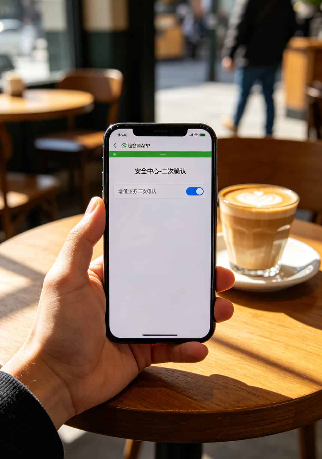 运营商APP设置二次确认功能的操作截图