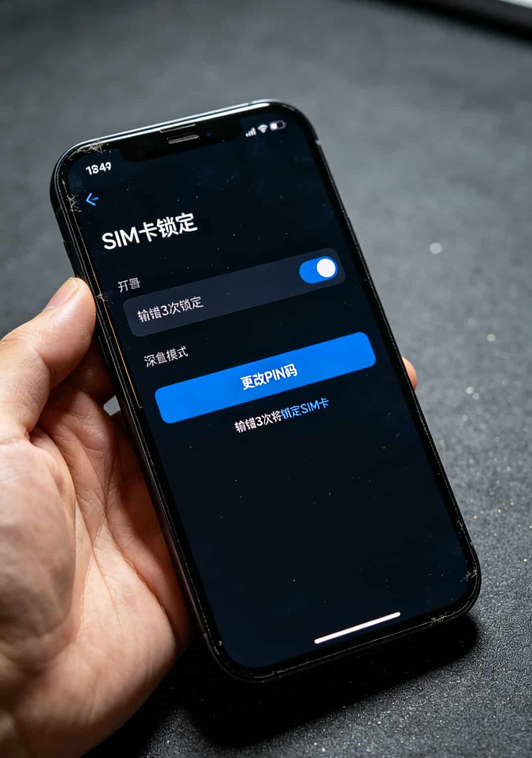 河南人买5g随身wifi,移动套餐这么选一年省600(血泪经验) 手机设置中SIM卡PIN码锁定界面截图