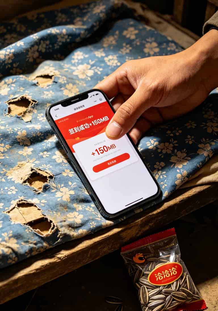 办流量卡要钱吗?农村用华为随身WiFi,这张卡怎么选最省钱 运营商APP签到领流量页面截图