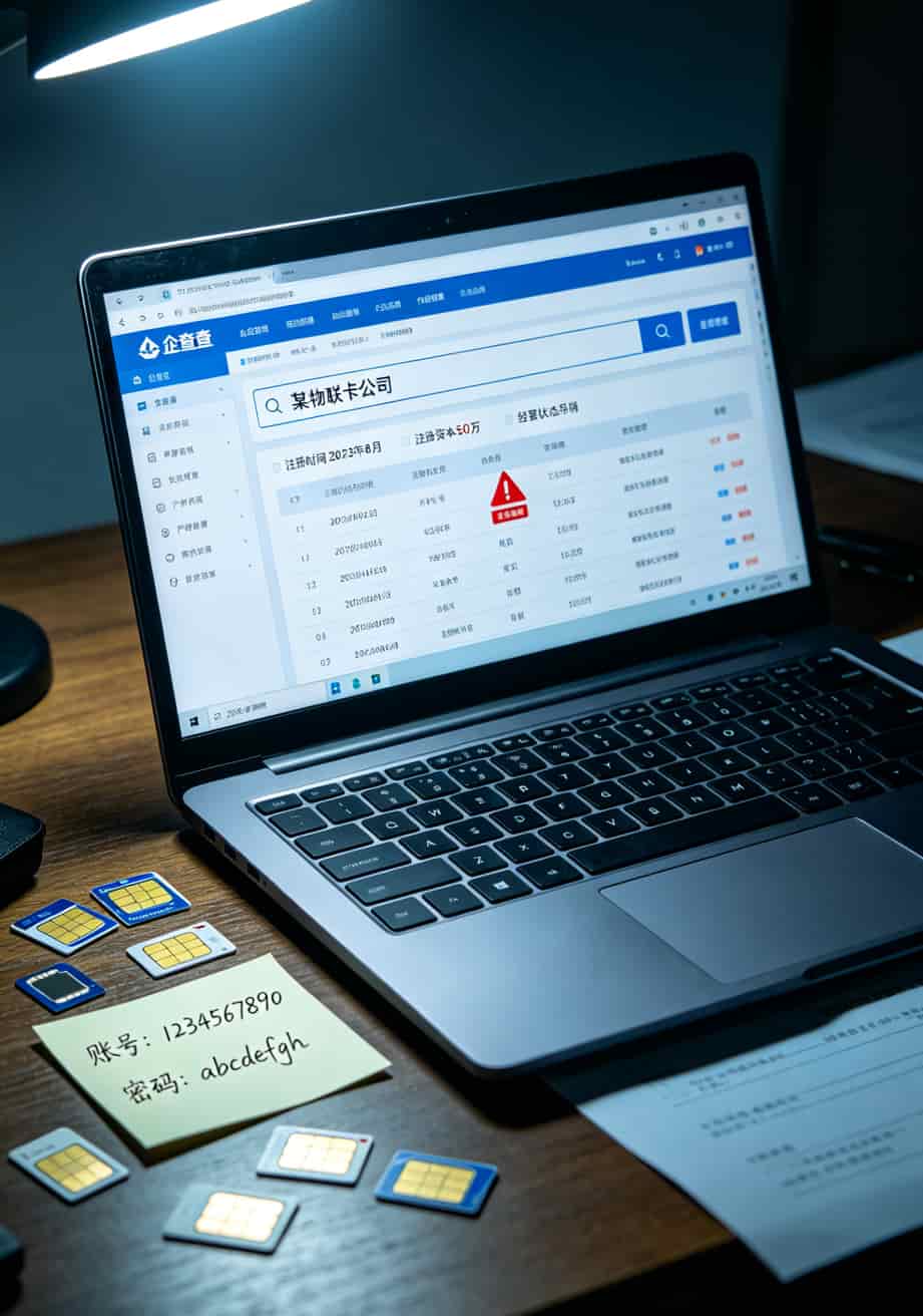 华为随身WiFi用户血泪总结:充流量卡在哪里充最划算?别再被坑了 企查查上查询流量卡公司信息截图