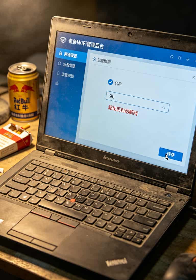 插流量卡的随身wifi,我经手一千多台后跟你说句大实话(2025终极排坑版) 随身wifi后台管理界面截图,标注了关键设置位置