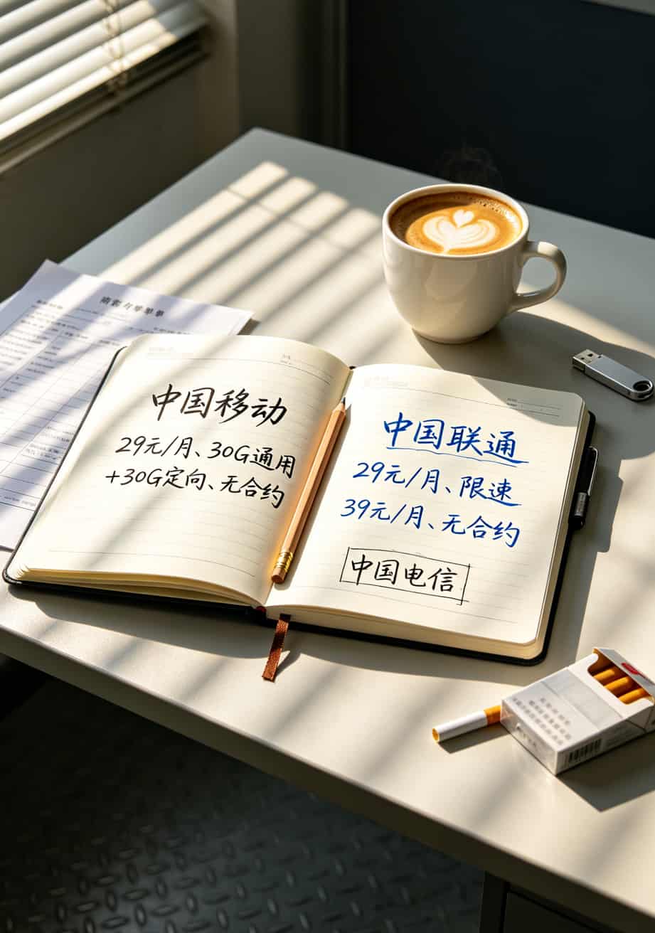 办了5张19块200G流量sim卡,我全扔了(含避坑清单) 三大运营商流量sim卡资费套餐对比表