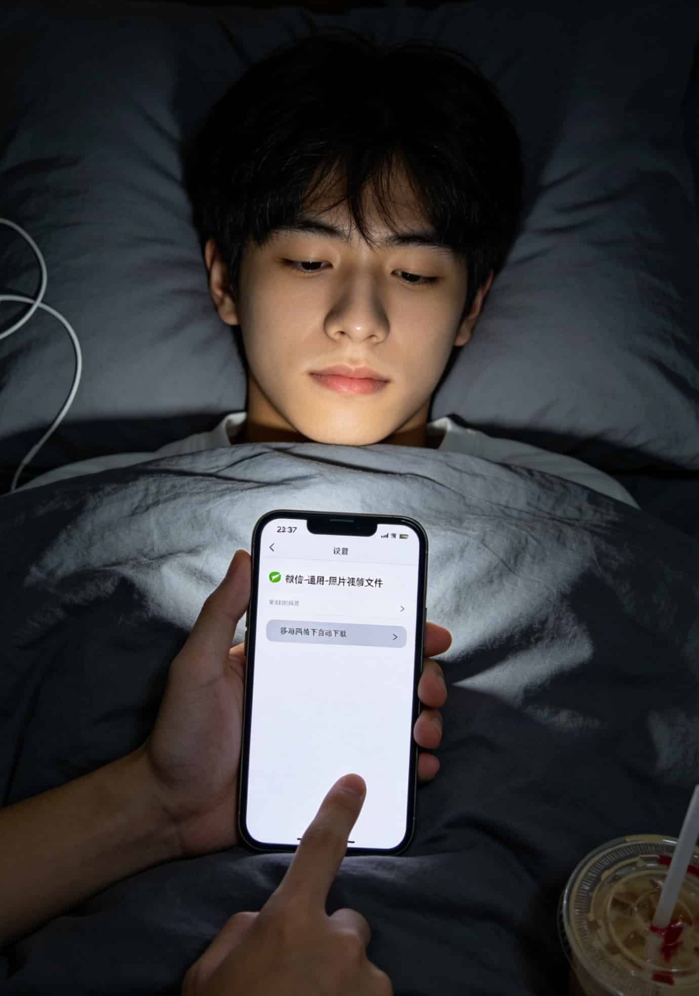办流量卡有什么坏处?我亏了600块才整明白,你别再踩了 手机设置界面截图,标注省流量设置位置