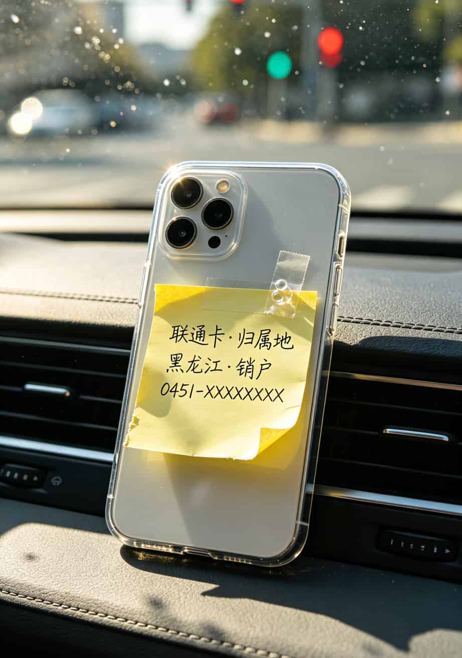 19元200G流量卡是坑吗?我用了三个月拆穿真相!还是“保号套餐加流量卡”最实在 手机壳背面贴着一张便利贴,手写着卡归属地和客服电话