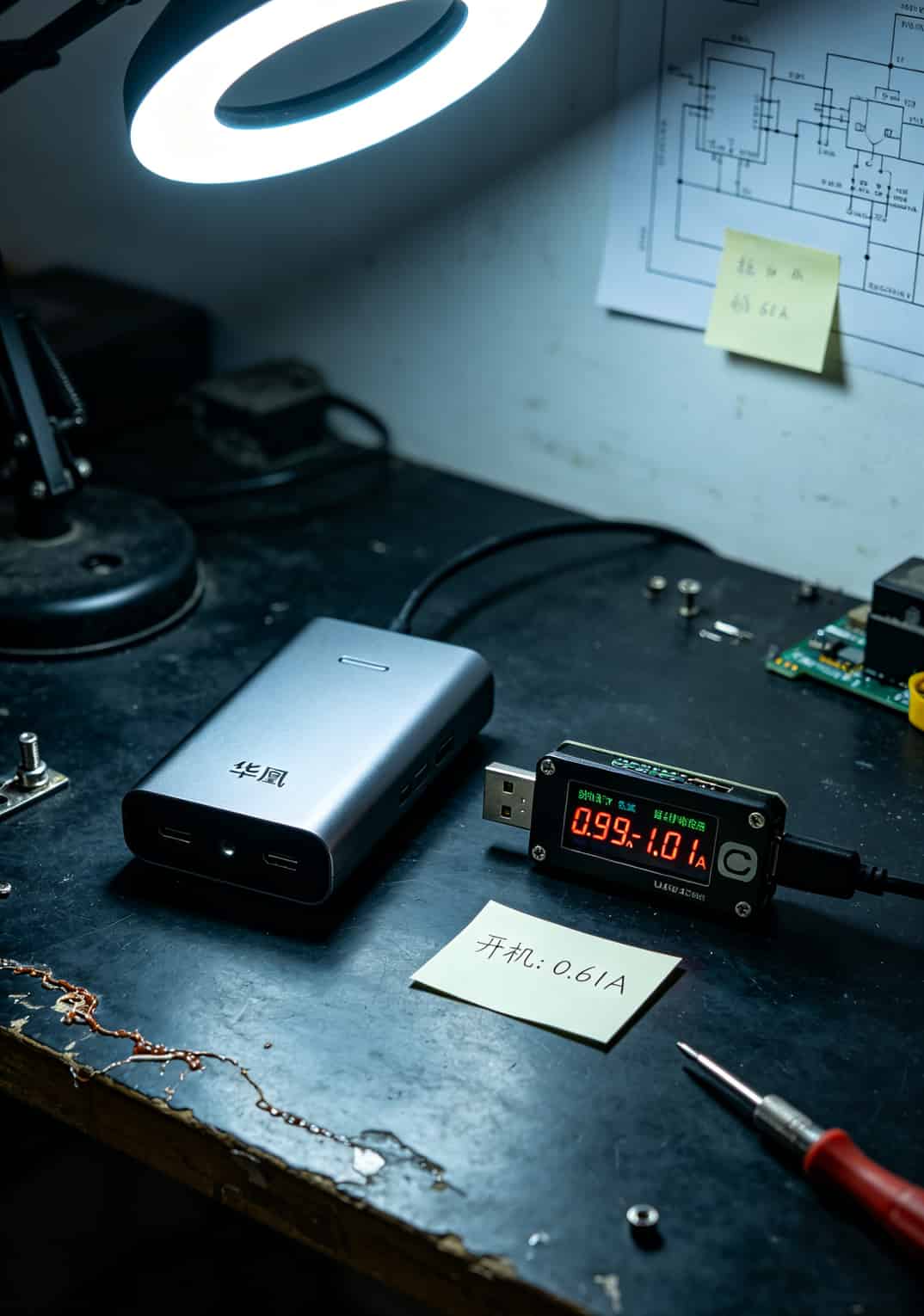 随身WiFi关机充电电流对比测试