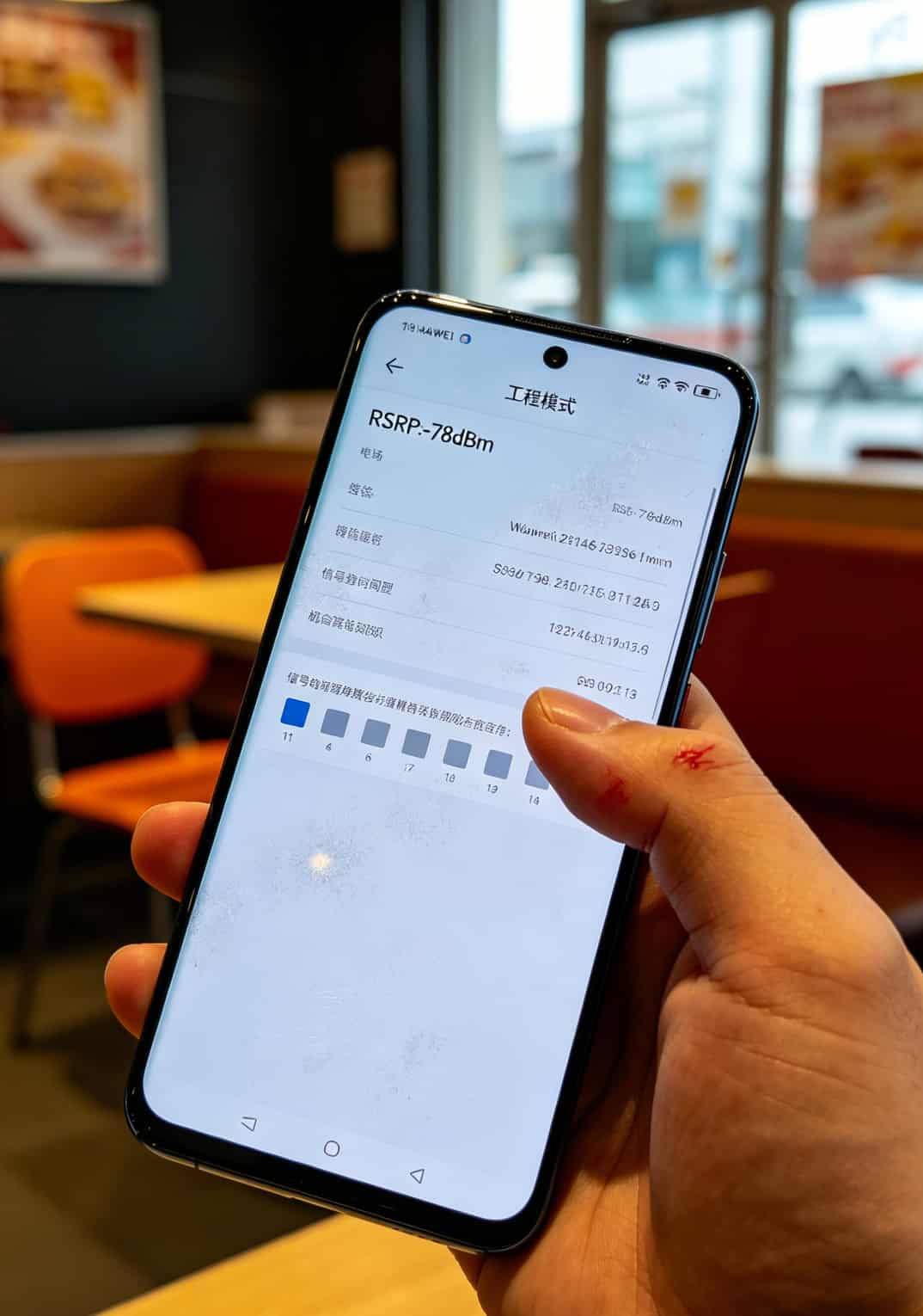 流量卡不限速不限量?别做梦了——我华为随身WiFi插了12张卡后的血泪史 手机屏幕显示信号强度-78dBm的工程模式截图