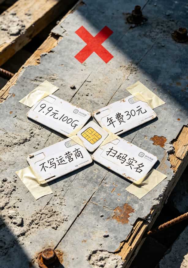 纯移动流量卡APN填不对?华为随身WiFi白买了!我折腾一礼拜就学会这一招 四类不建议购买的纯移动流量卡警示图