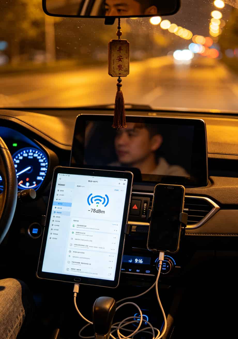 华为随身WiFi电源灯一直闪?我跑网约车试了5张卡,就白象方便面流量卡治好了 华为智慧生活APP设置网络接力功能界面
