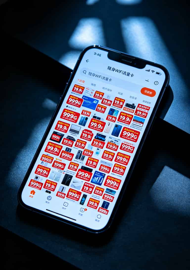 华为随身WiFi用户血泪总结:充流量卡在哪里充最划算?别再被坑了 淘宝上搜流量卡出现大量低价商品截图