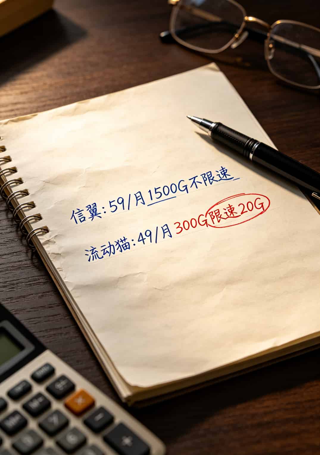 随身WiFi套餐资费对比表格