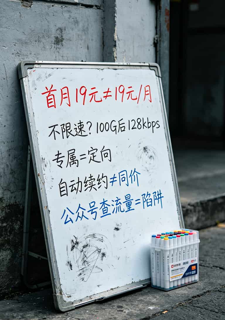25元100g流量卡值得办吗?我跑了8年通信,说实话:90%的人会被坑 五种套路识别图