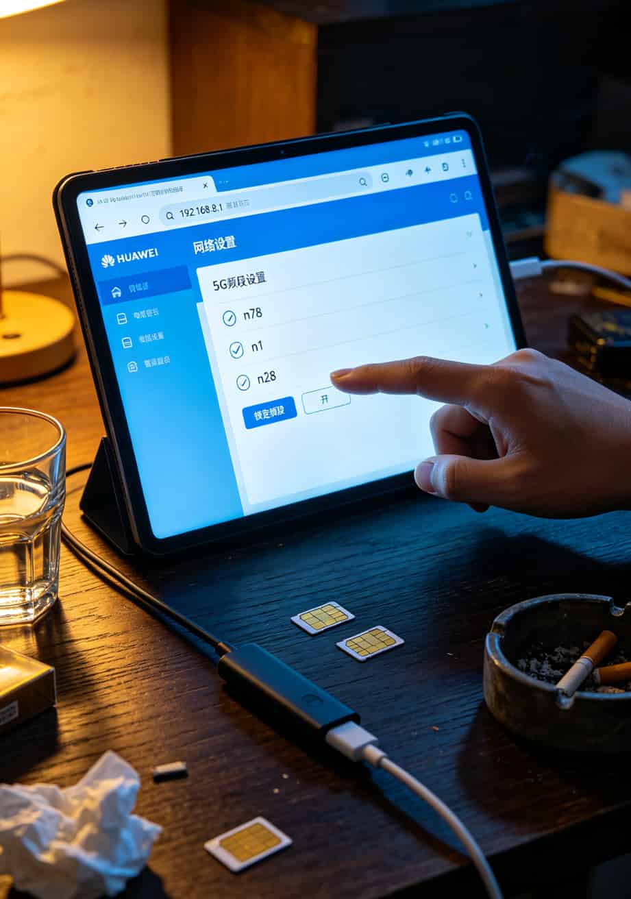 一张29块的电信流量卡,我把华为5G随身WiFi的网速和钱都玩明白了 老王手持华为5G随身WiFi站在郑州街头测速