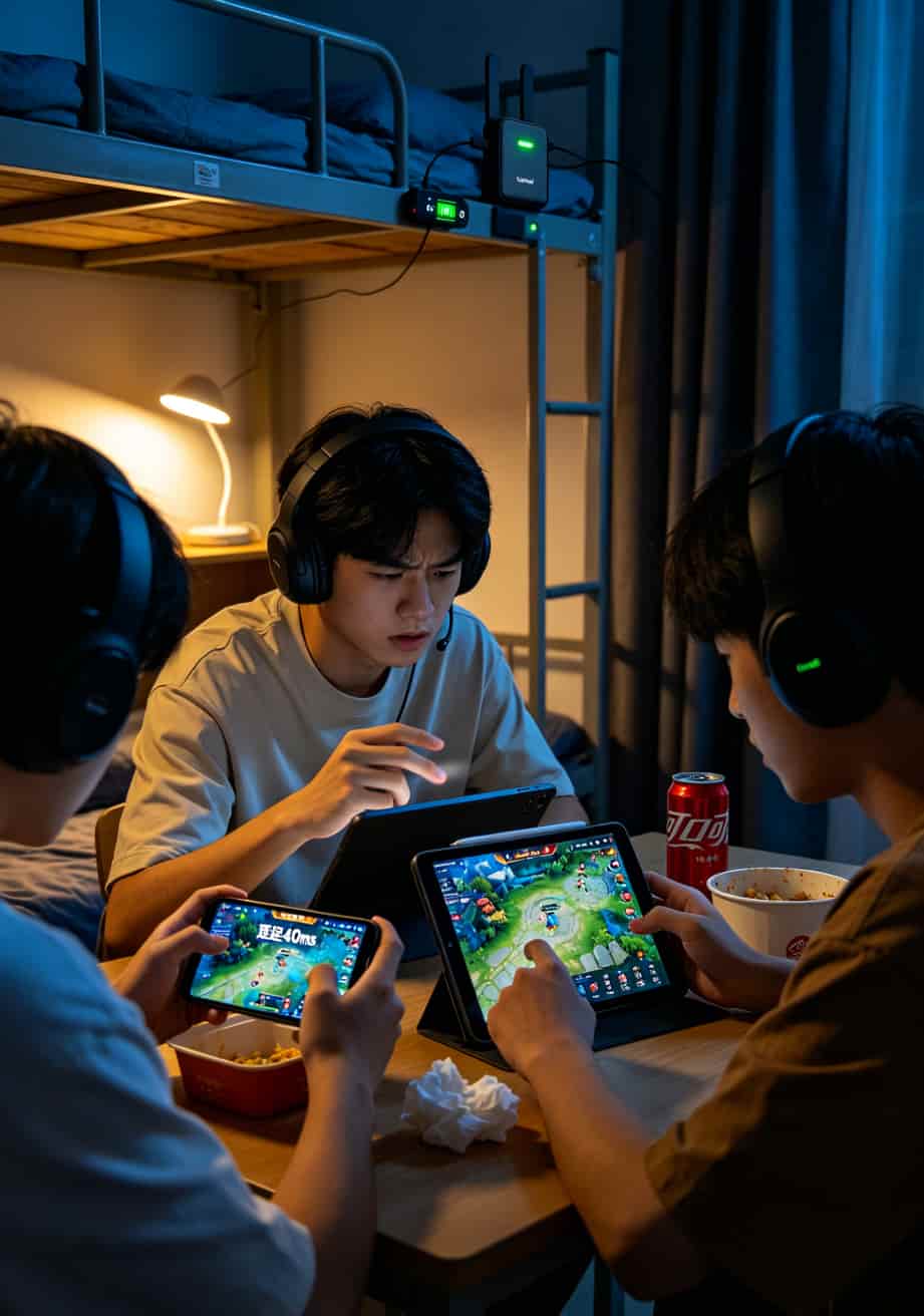 华为USB随身WiFi用电信比较便宜的流量卡3年实测:省了1800块,值得买吗? 华为随身WiFi连接三台设备打游戏场景
