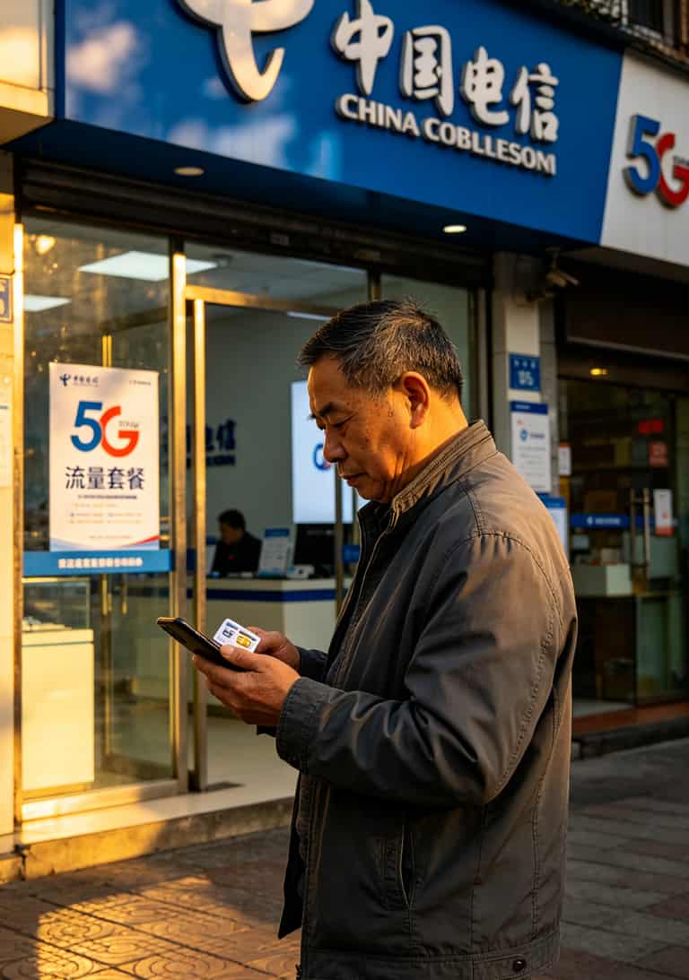 19块流量卡是坑人的吗?老张教你电信的卡怎么查流量,别等扣费了再哭 老张在成都电信营业厅门口咨询流量套餐