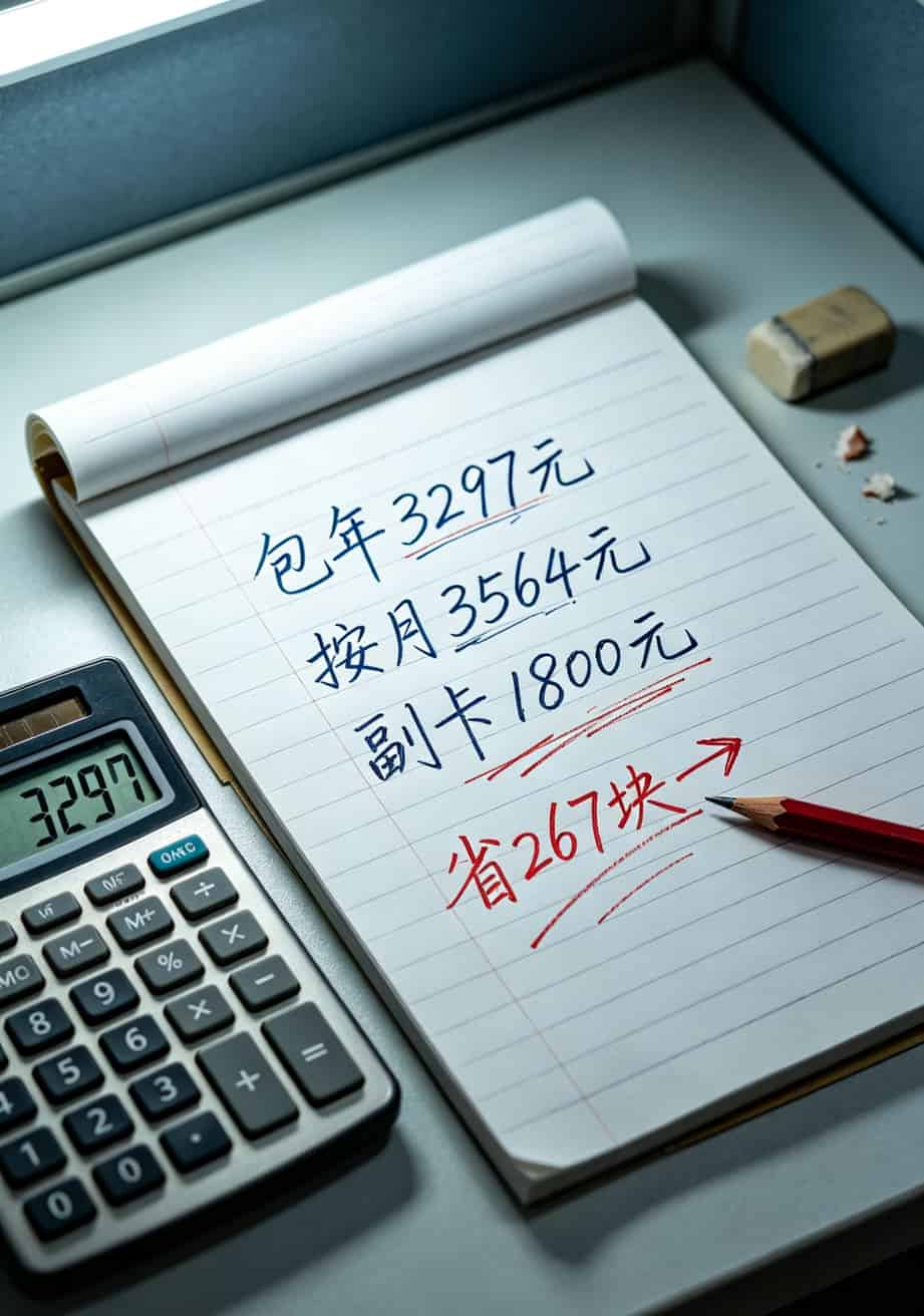 三年总花费对比计算表