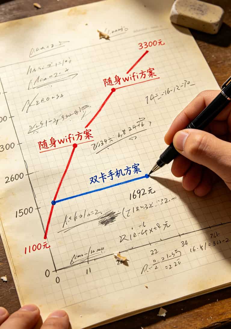 三年费用走势对比折线图