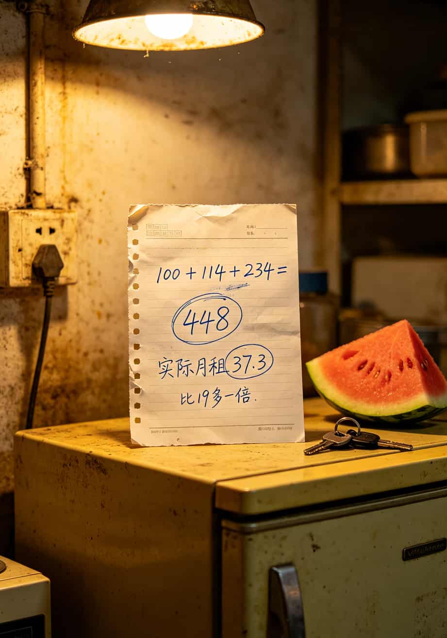 19块钱200G的“宝卡全国定向流量”,我办了三个月就销号了 一张手写计算草稿,448元被圈起来,旁边写“实际月租37.3”