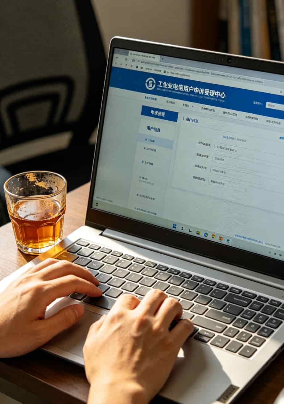我试了17张卡才敢说真话:不限量流量卡哪个好哪里能办理?这一篇给你讲透 工信部申诉平台操作界面截图
