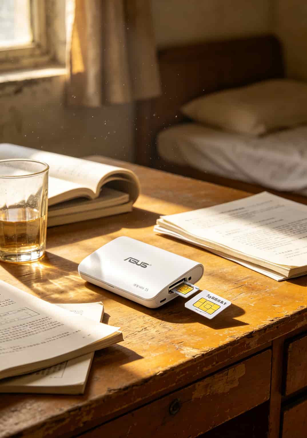 租房没宽带?我拿华硕随身WiFi试了5张5g超级流量卡,月省100块 华硕随身WiFi后台界面显示信号强度-105dBm