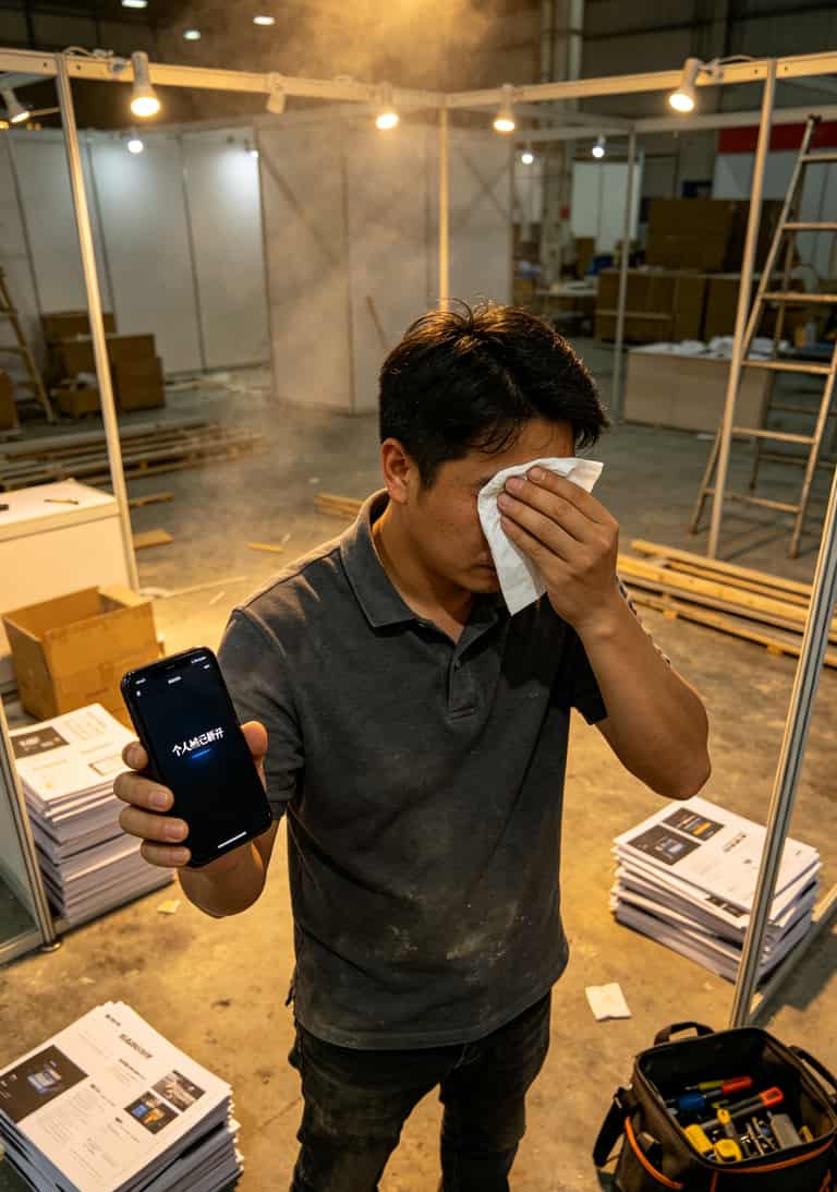 5g流量卡套餐没选对,随身WiFi就是电子垃圾(老赵实测半年) 展会现场手机开热点导致过热断网的实拍
