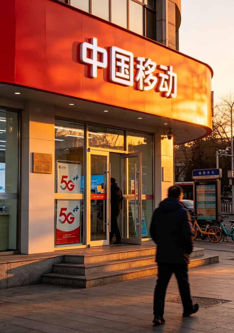 2022年移动最划算的流量卡被我翻出来了,28元80G,营业厅打死不卖 北京双井移动营业厅门口,红色门头