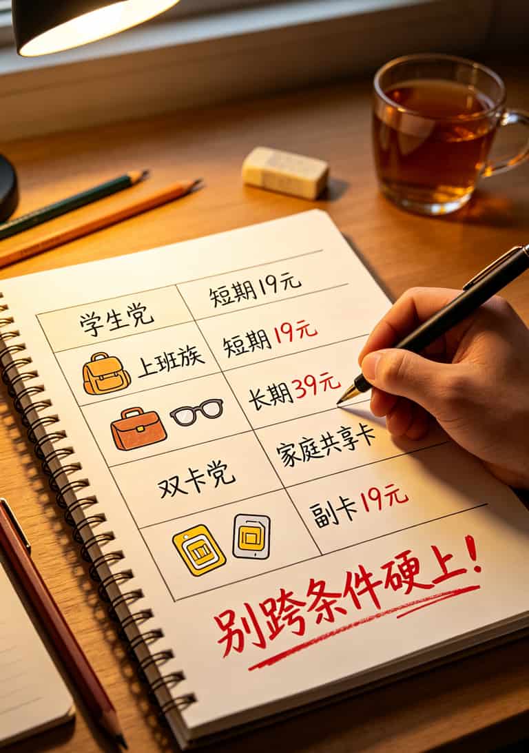 19元不限量流量卡是真的吗?京东买卡8次血泪史:真的,但别急着下单 不同人群办卡建议表格:学生党/上班族/老人/双卡用户四类