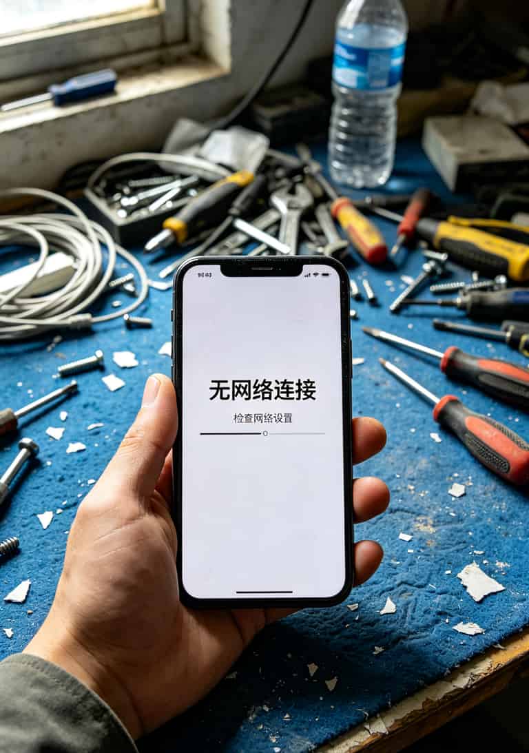 我买过7台随身WiFi,退了5台,2000g流量卡到底值不值?一个武汉布展人的大实话 手机显示无网络连接的提示页面