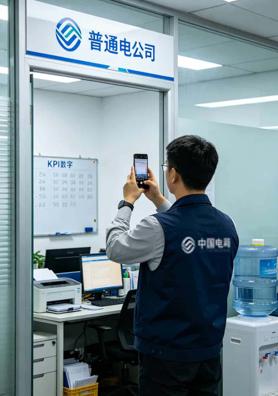搜“19电信流量卡办理”上当三次后,我总结出这套电销卡防坑手册 运营商上门核查办公场地的现场照片
