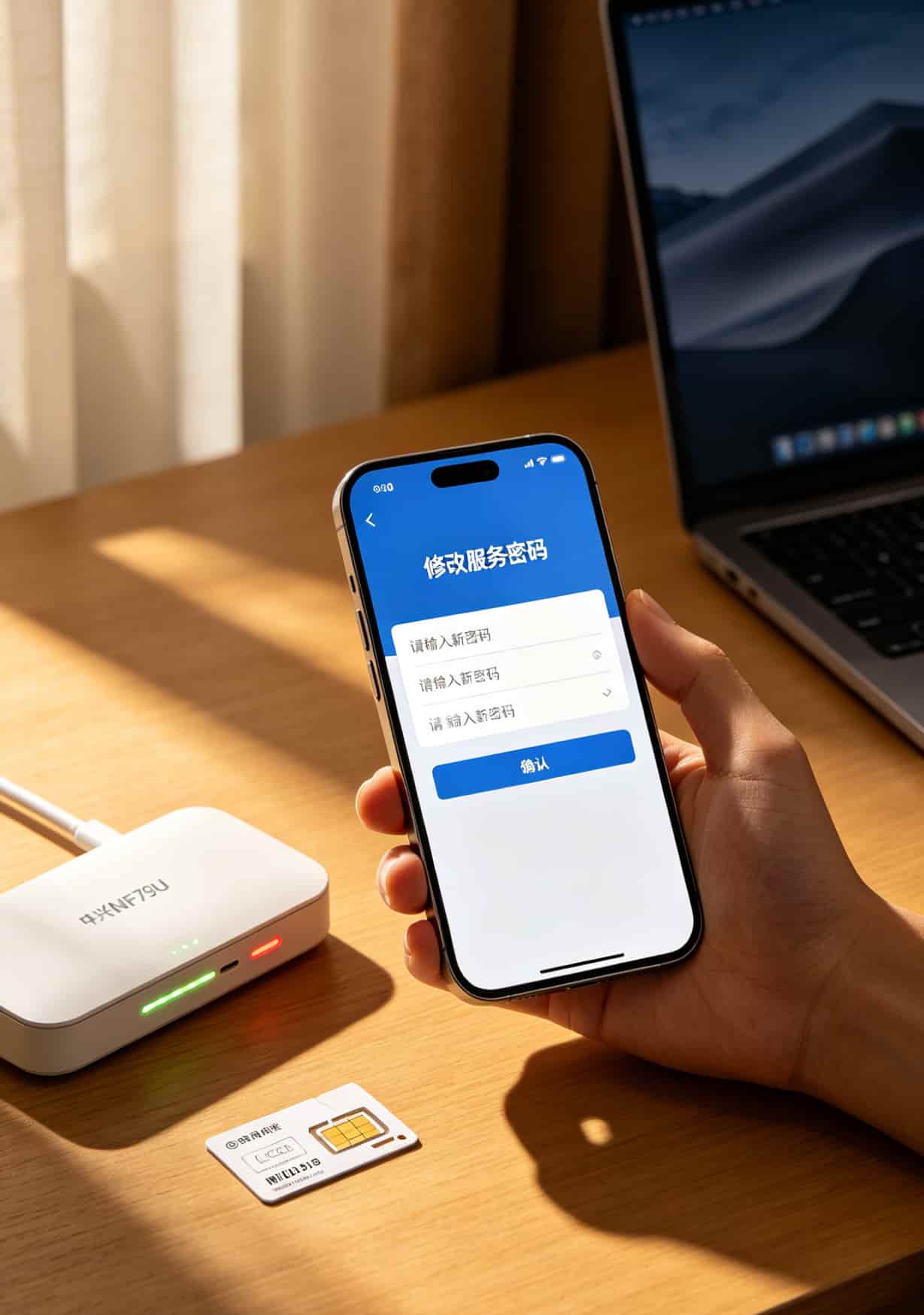运营商APP修改服务密码步骤截图