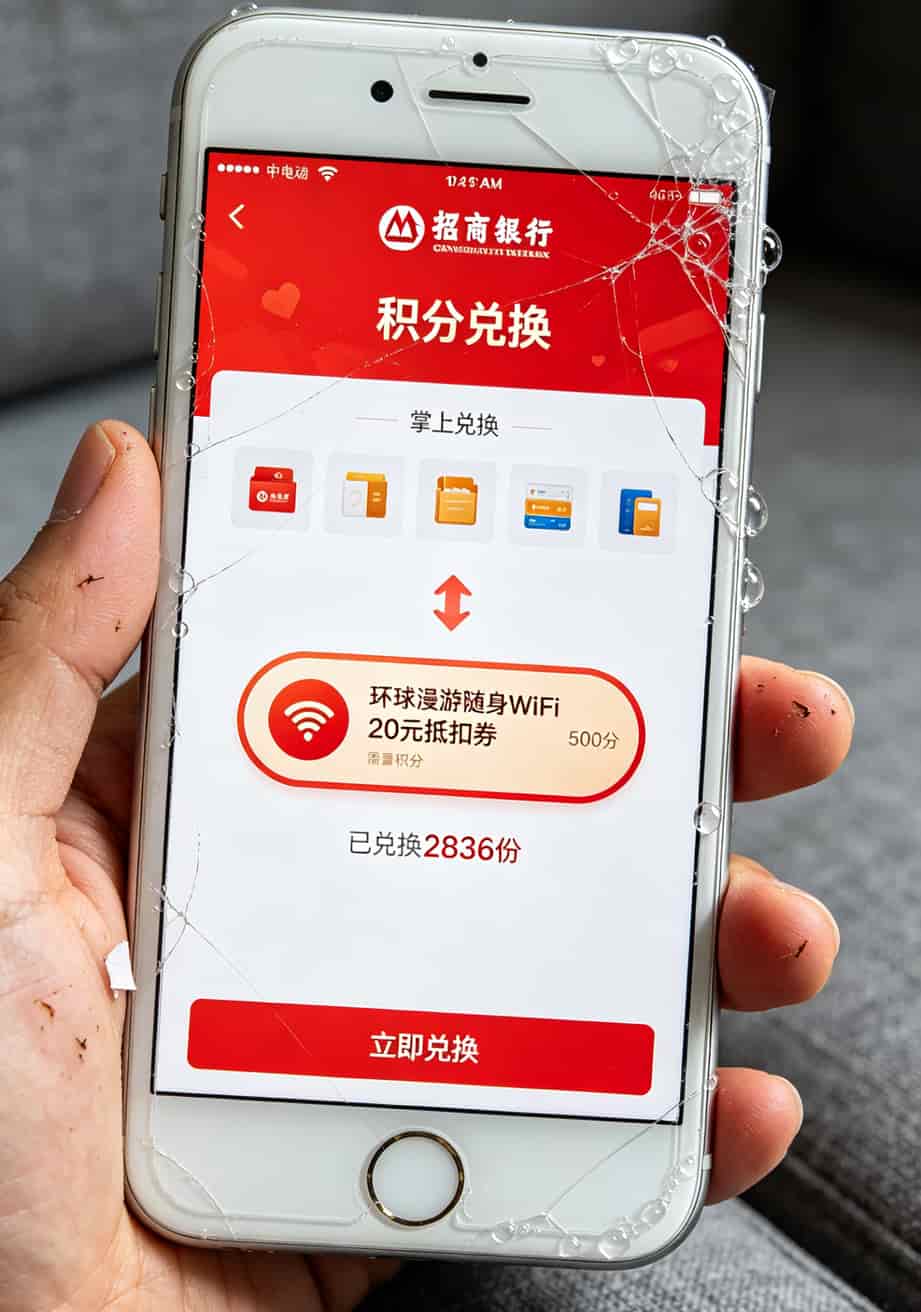 9元套餐流量卡是真的吗?我花两个月租了24台随身WiFi跑遍北京,真实账单全公开 招商银行信用卡APP兑换随身WiFi租赁券页面截图