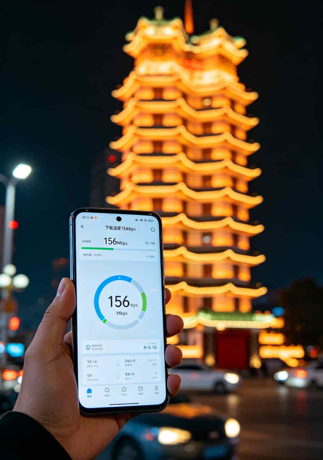 19块200G流量卡是真是假?我实测仨月,直接把话撂这了 作者在郑州二七塔附近实测流量卡网速的手机截图
