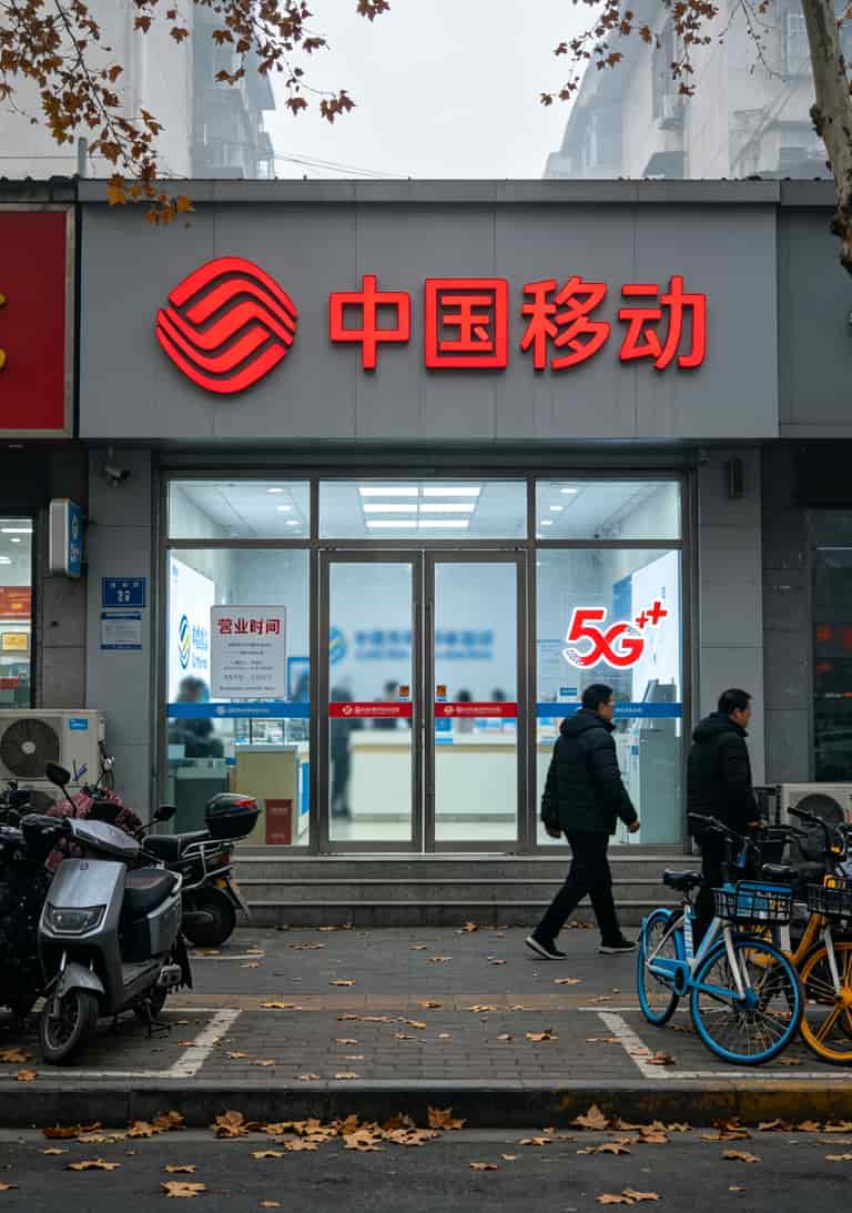19块200G流量卡是真是假?我实测仨月,直接把话撂这了 郑州文化路移动营业厅门口的实拍照片