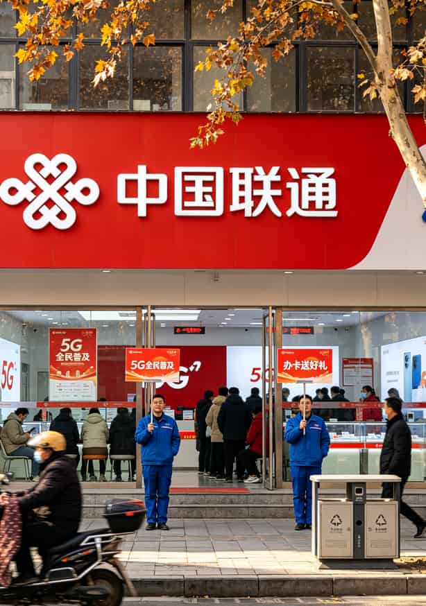 办理流量卡划算吗?算完这笔账,我把华为随身WiFi扔进储物箱吃灰了 郑州文化路联通营业厅门口,红色招牌很明显