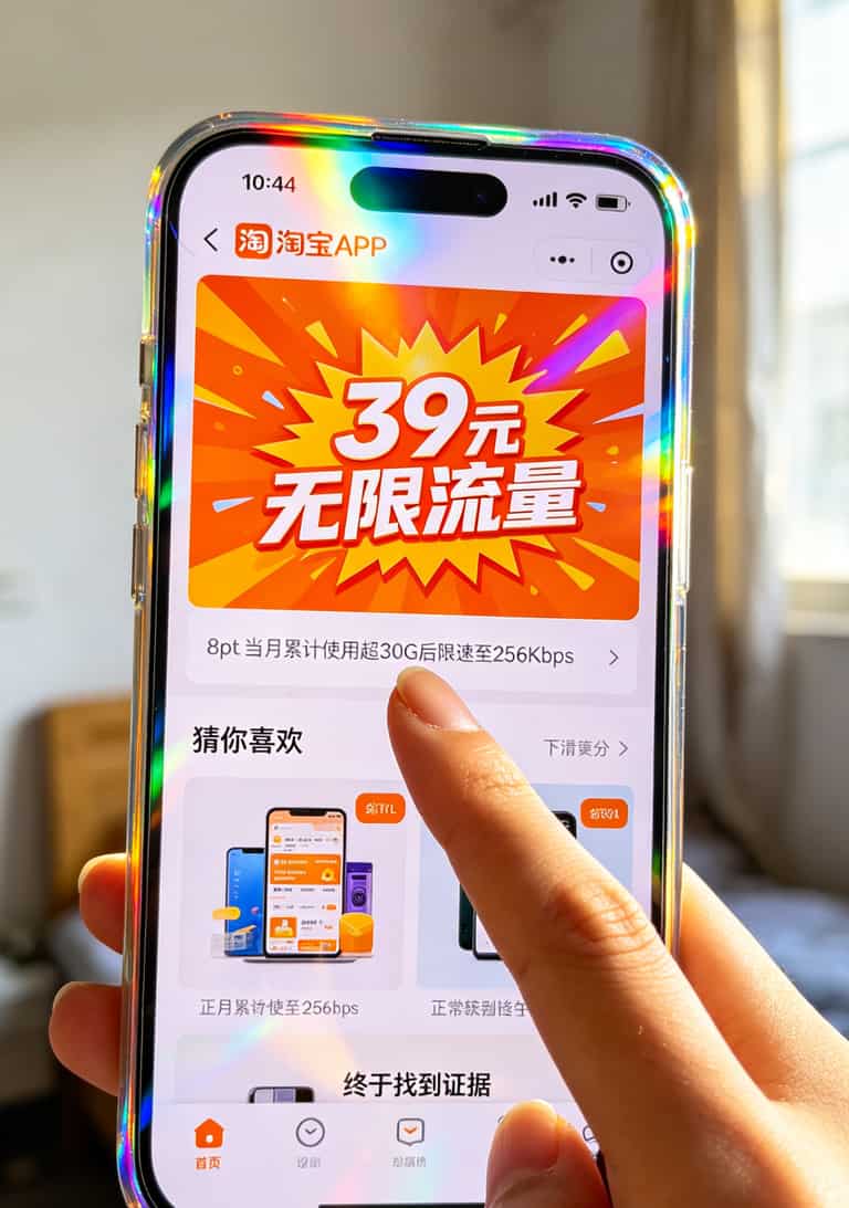 2022年最划算的流量卡,别再被直播间忽悠了,我踩6张卡告诉你哪张真能省 手机设置页面截图,“仅在Wi-Fi下下载”选项被打开,旁边用红笔圈出