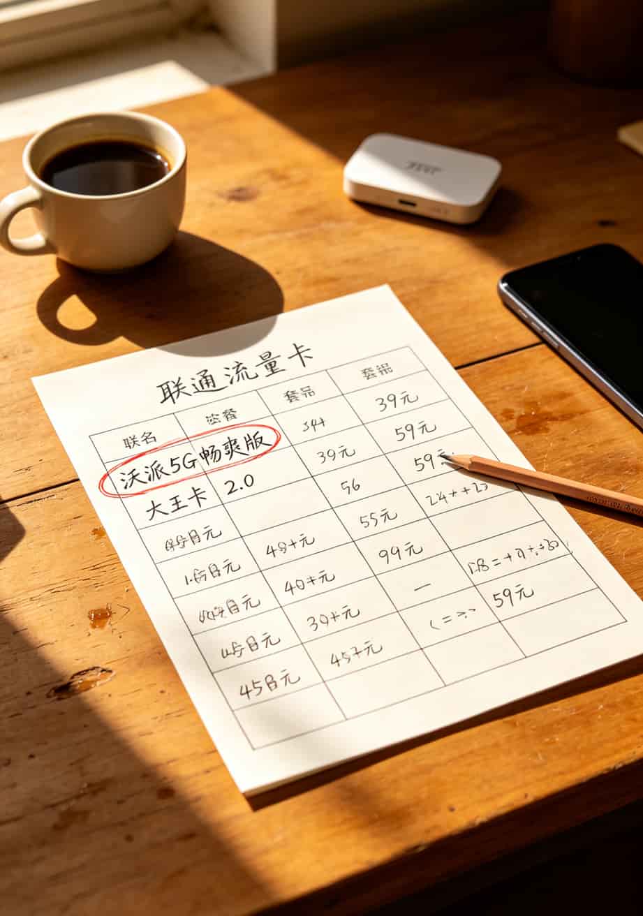 2023年联通流量卡哪个最划算?别再被坑了,直接看这张表 2023年联通流量卡最划算的两款套餐对比表格