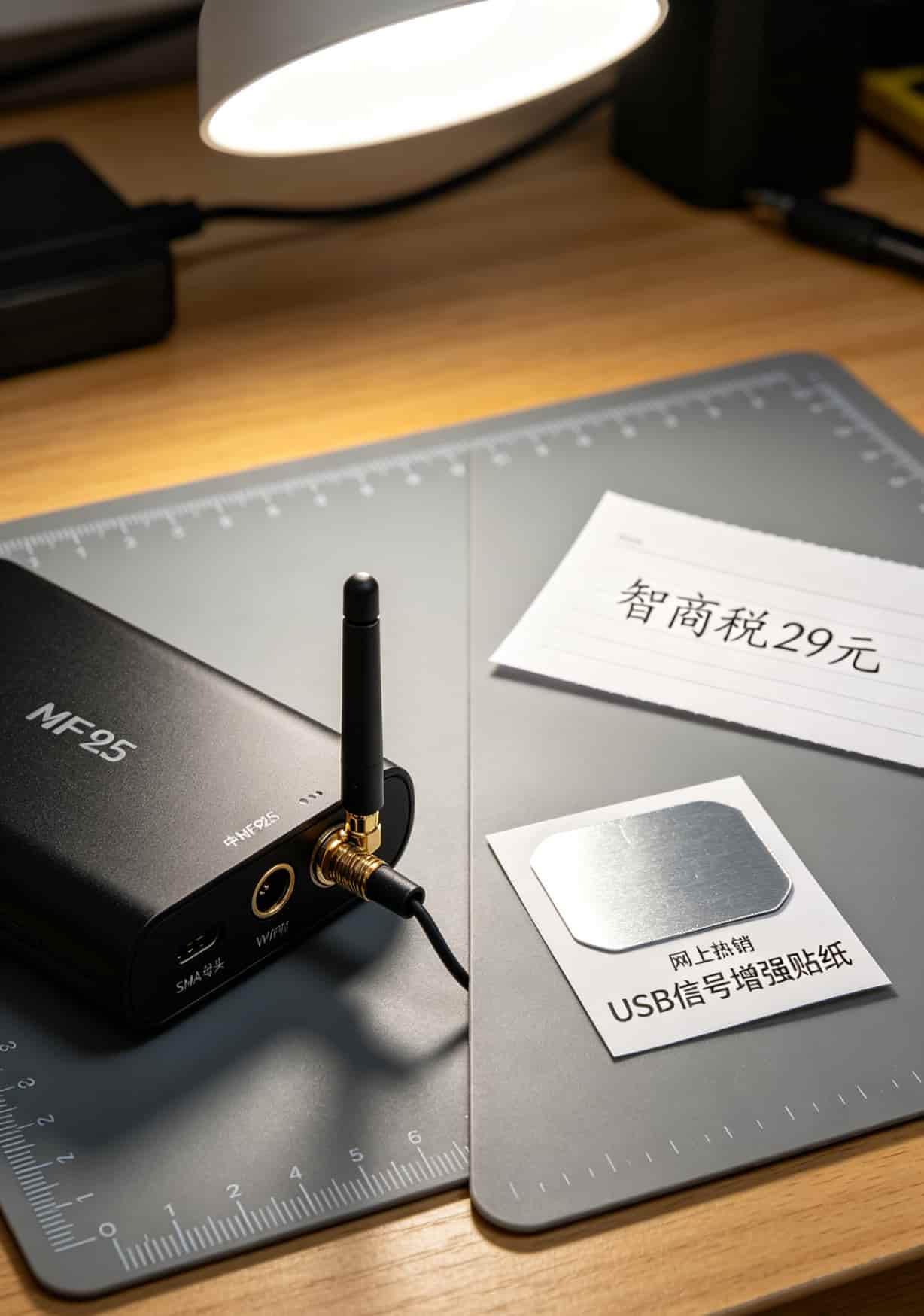 一张299元100g流量卡中国联通,帮我一年省下120块(佳木斯实测,附避坑指南) SMA外接天线接口与普通USB“信号增强器”对比图