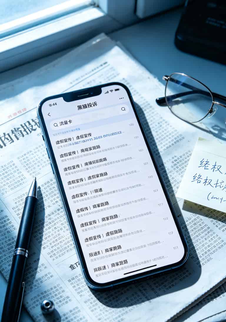 29元100g流量卡是真的还是假的?我用半年工资试出来了——真的,但你用不爽 黑猫投诉平台搜索“流量卡”的结果页面