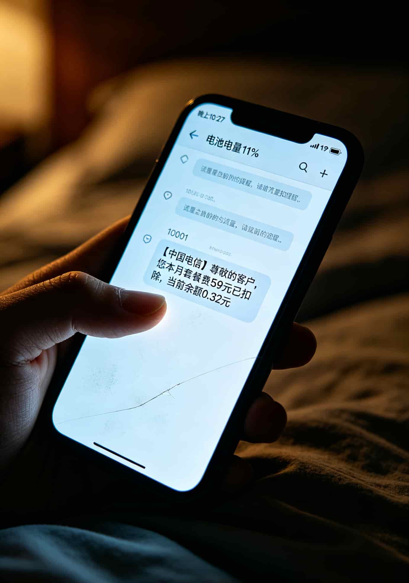 一台中兴随身WiFi养了4个人,算完4g流量卡一年多少钱,我室友服了(附避坑实操) 一张被剪断的物联卡和旁边的中兴随身WiFi设备实拍图