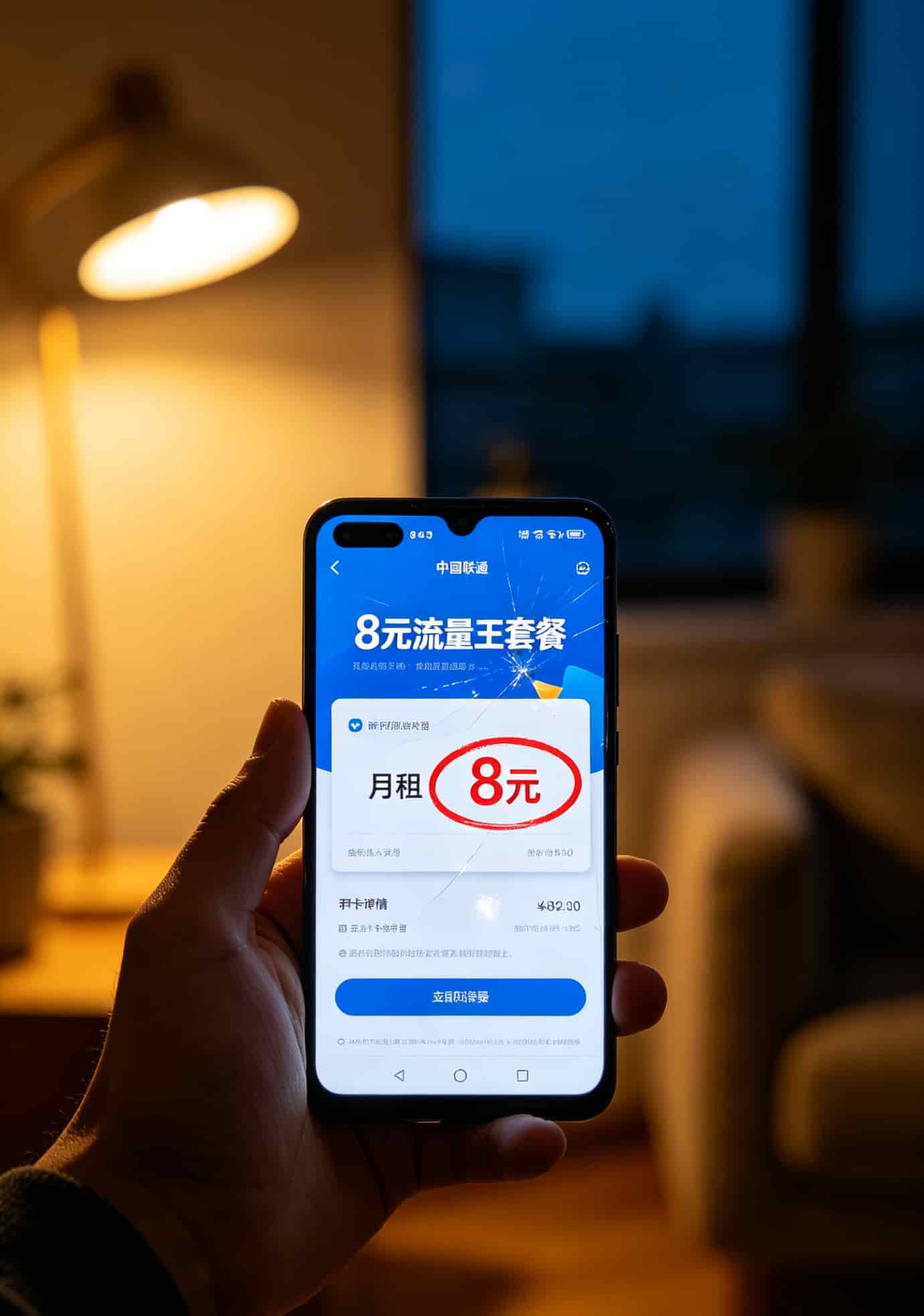 不用流量的卡一个月多少钱?8块!再多一分都是浪费 手机营业厅显示月租8元的套餐截图