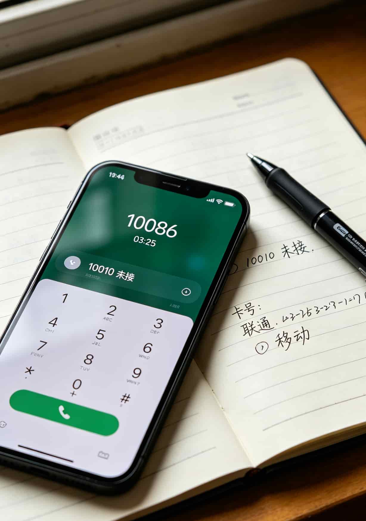 我花了三百块买个教训:9.9全国通用流量卡,千万别贪便宜 拨打电话给10086查询卡号的手机屏幕截图