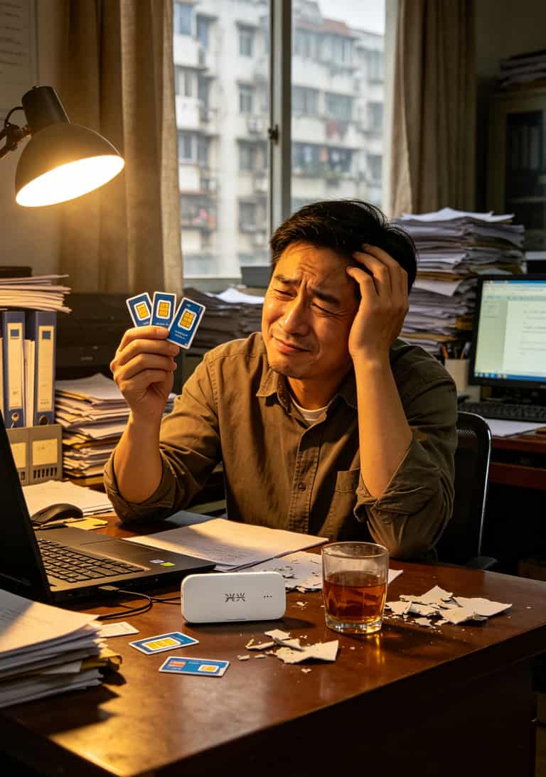 9块月租流量卡是真的吗?别急着下单,我先告诉你答案 中兴MF90D随身WiFi设备屏幕显示流量使用情况