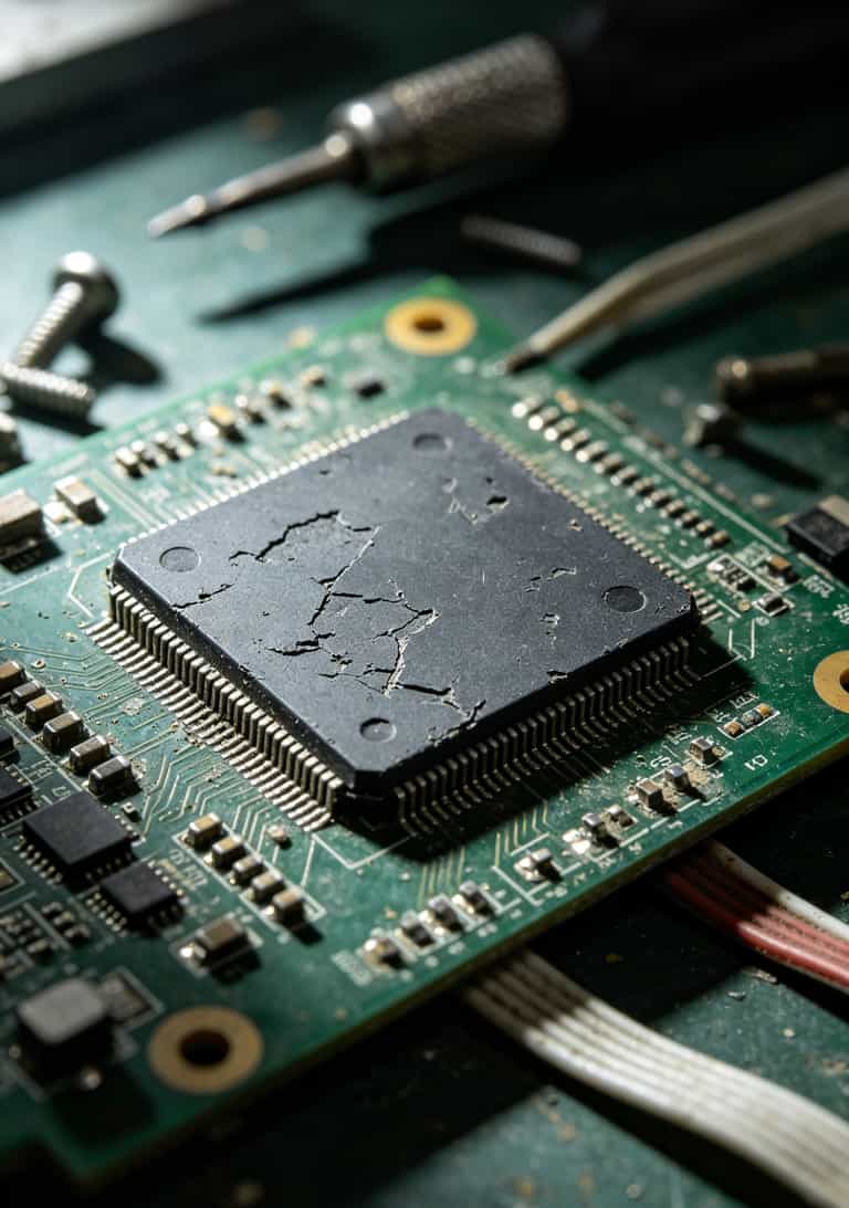 9元15g流量卡+几十块的随身WiFi,我劝你别碰(内附拆机实测) 拆开一台79元随身WiFi后露出的主板,芯片表面有明显打磨痕迹