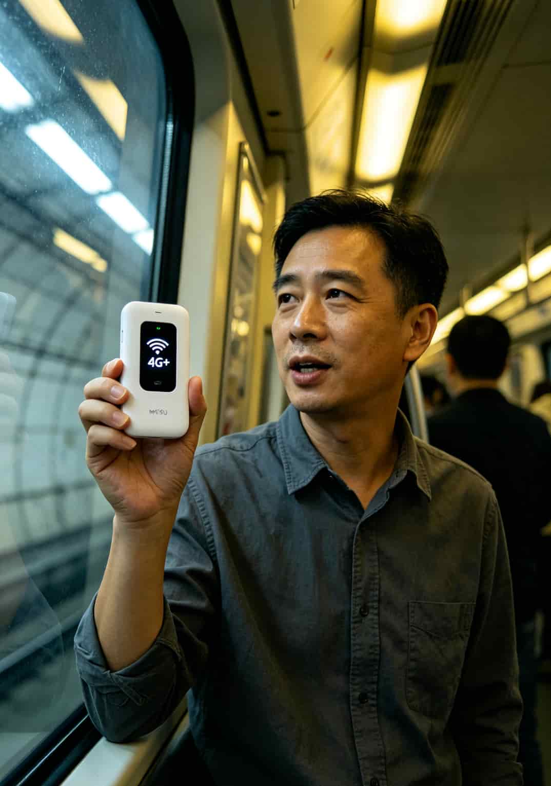 中兴MF90 5G版机身温度实测48℃，旁边放着手机散热背夹