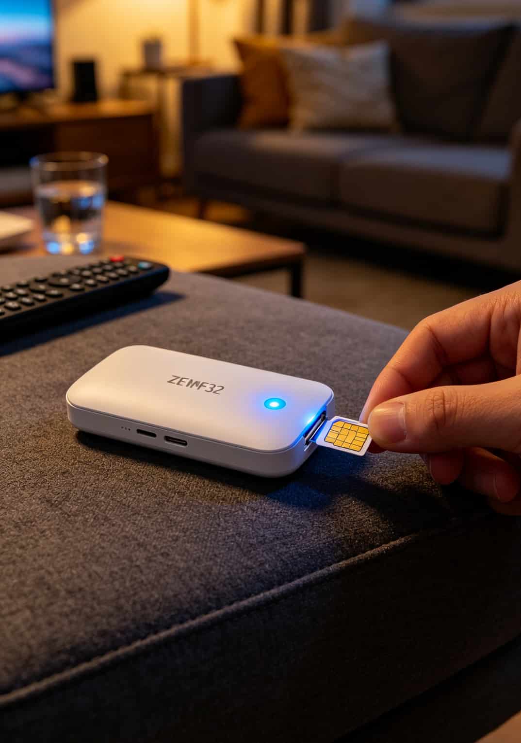 29元100g流量卡是真的还是假的?我用半年工资试出来了——真的,但你用不爽 一张流量卡被插在中兴MF932里,设备亮着蓝灯
