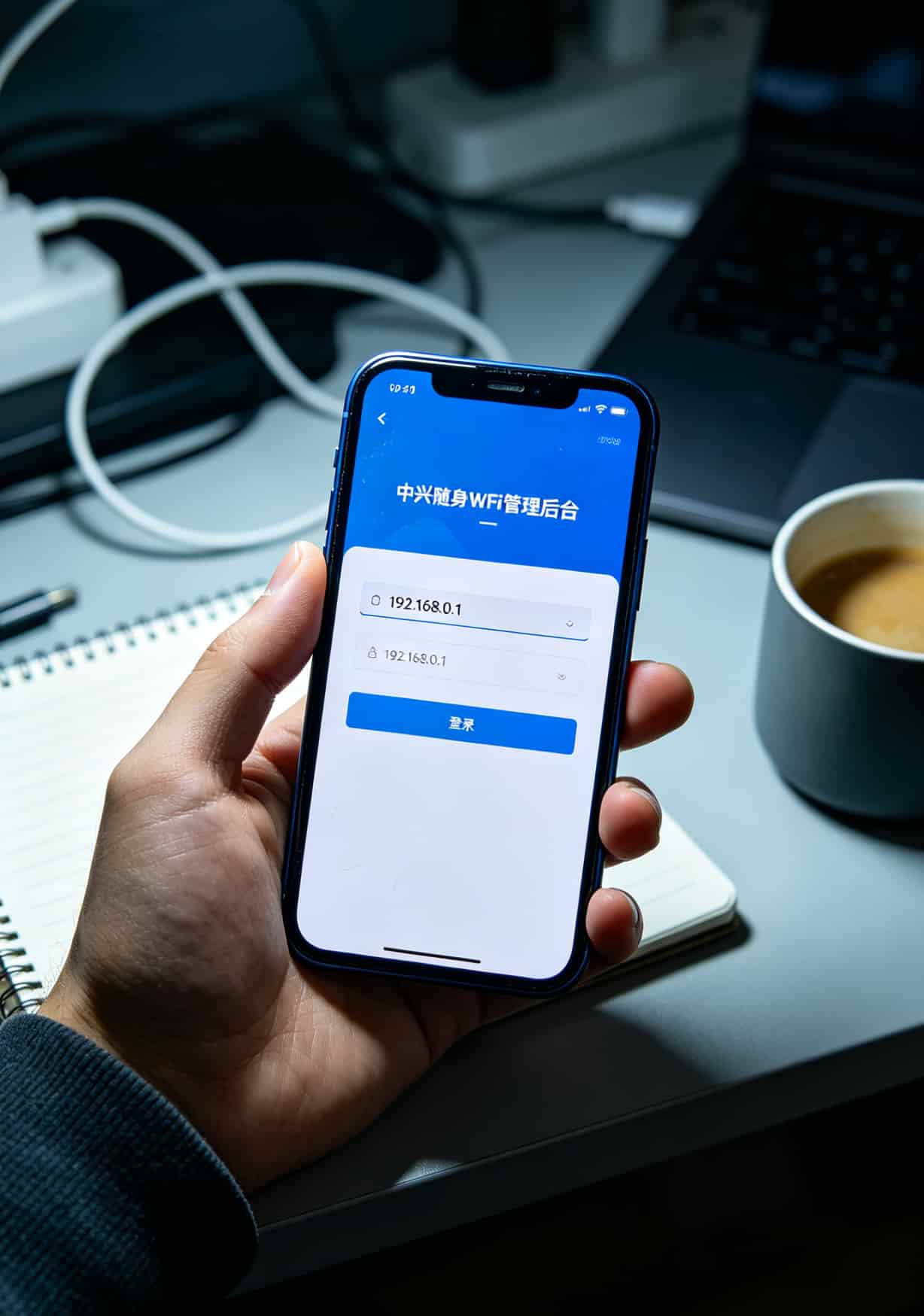 29元电信流量卡是真的吗?我买了三张卡插中兴随身WiFi实测,告诉你真相 手机浏览器打开中兴随身WiFi管理后台的界面截图