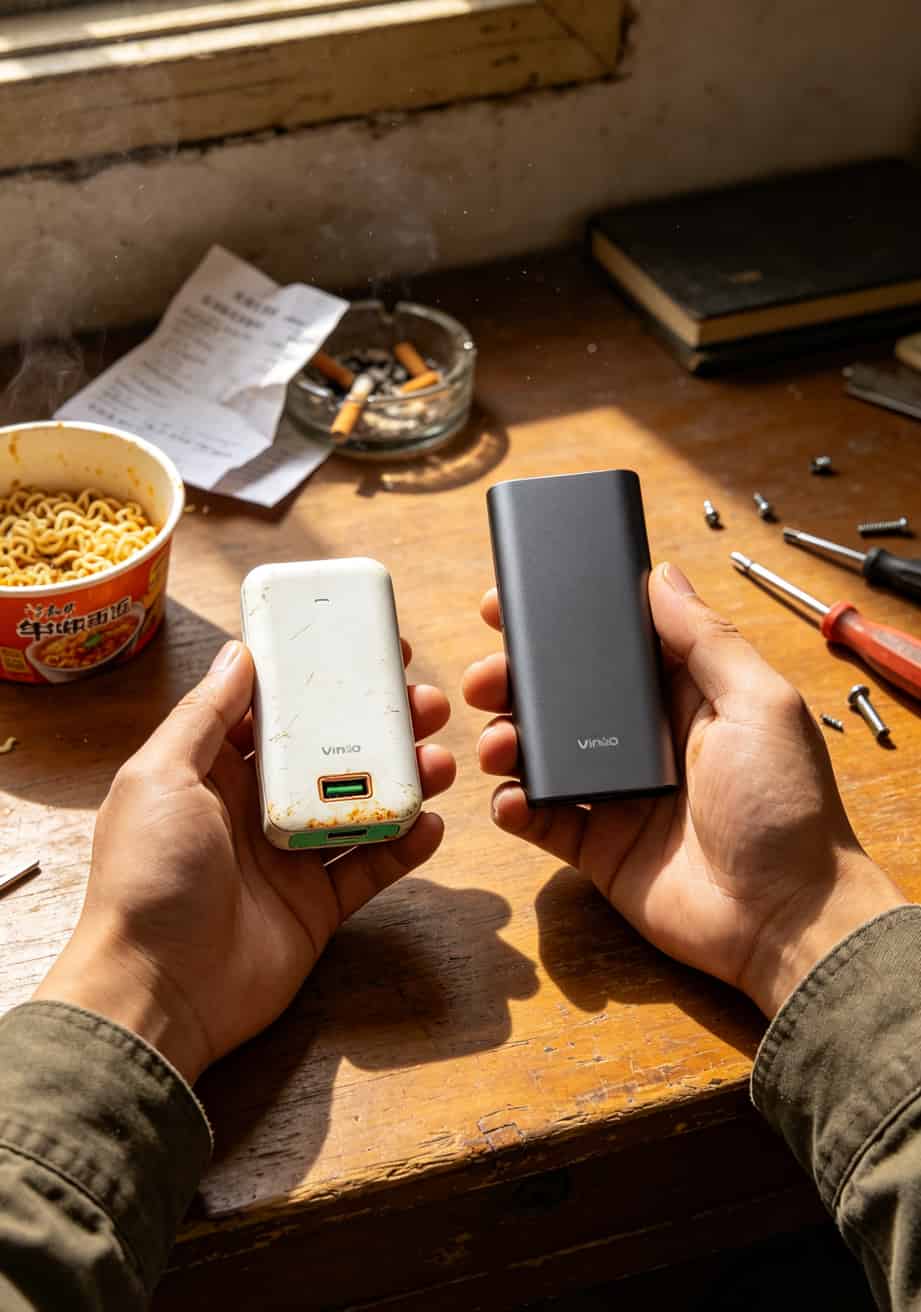打游戏460ms烦不烦?实测两个月,这种“wifi不卡流量卡”真能救你 拆开的随身器内部电路板对比,左边芯片杂乱,右边有独立信号放大器